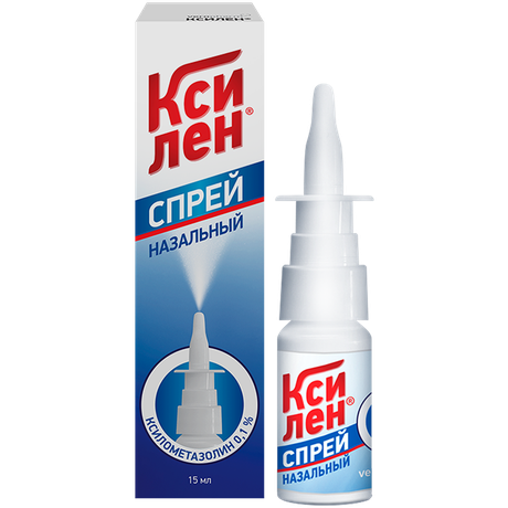 Фото Ксилен, спрей назальный 0.1%, 15 мл