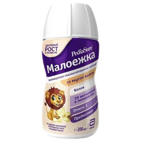 Фото Pediasure малоежка вкус ванили напиток 200 мл №1