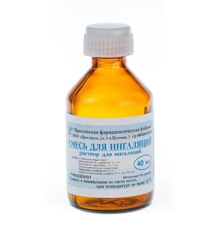Фото Смесь для ингаляций, флакон 40 мл