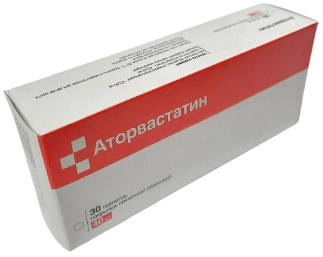 Фото Аторвастатин таблетки, покрытые пленочной оболочкой 40 мг, 30 шт. (Биохимик)
