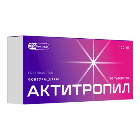 Фото Актитропил, таблетки 100 мг, 30 шт.