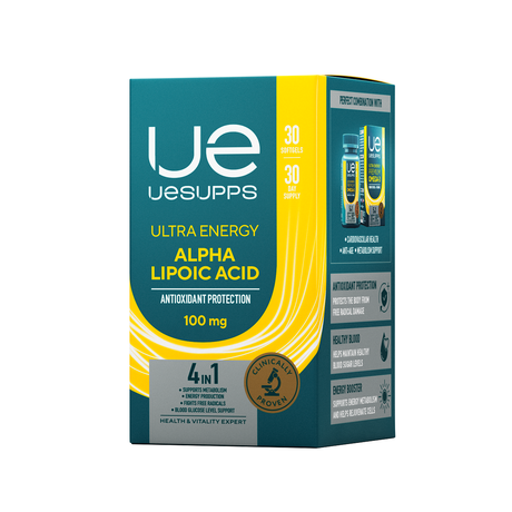 Фото UESUPPS Ультра Энерджи Альфа-липоевая кислота, капсулы, 30 шт.