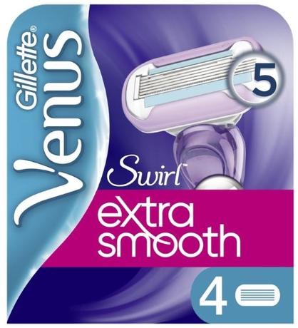 Фото Gillette Venus Swirl, кассеты сменные для бритв, 4 шт.