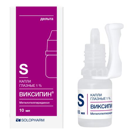 Фото Виксипин,  капли глазные 1%, 10 мл