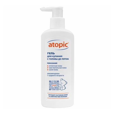 Фото Atopic гель для купания с головы до пяток, 250 мл