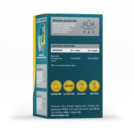 Фото UESUPPS Ультра Энерджи Магния Цитрат, капсулы, 60 шт.