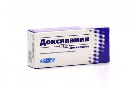 Фото Доксиламин таблетки, покрытые пленочной оболочкой 15 мг, 30 шт.