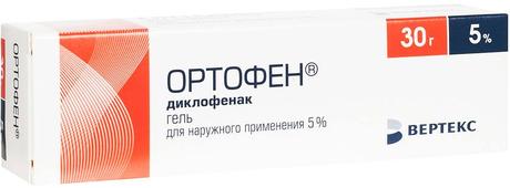 Фото Ортофен, гель 5%, 30 г
