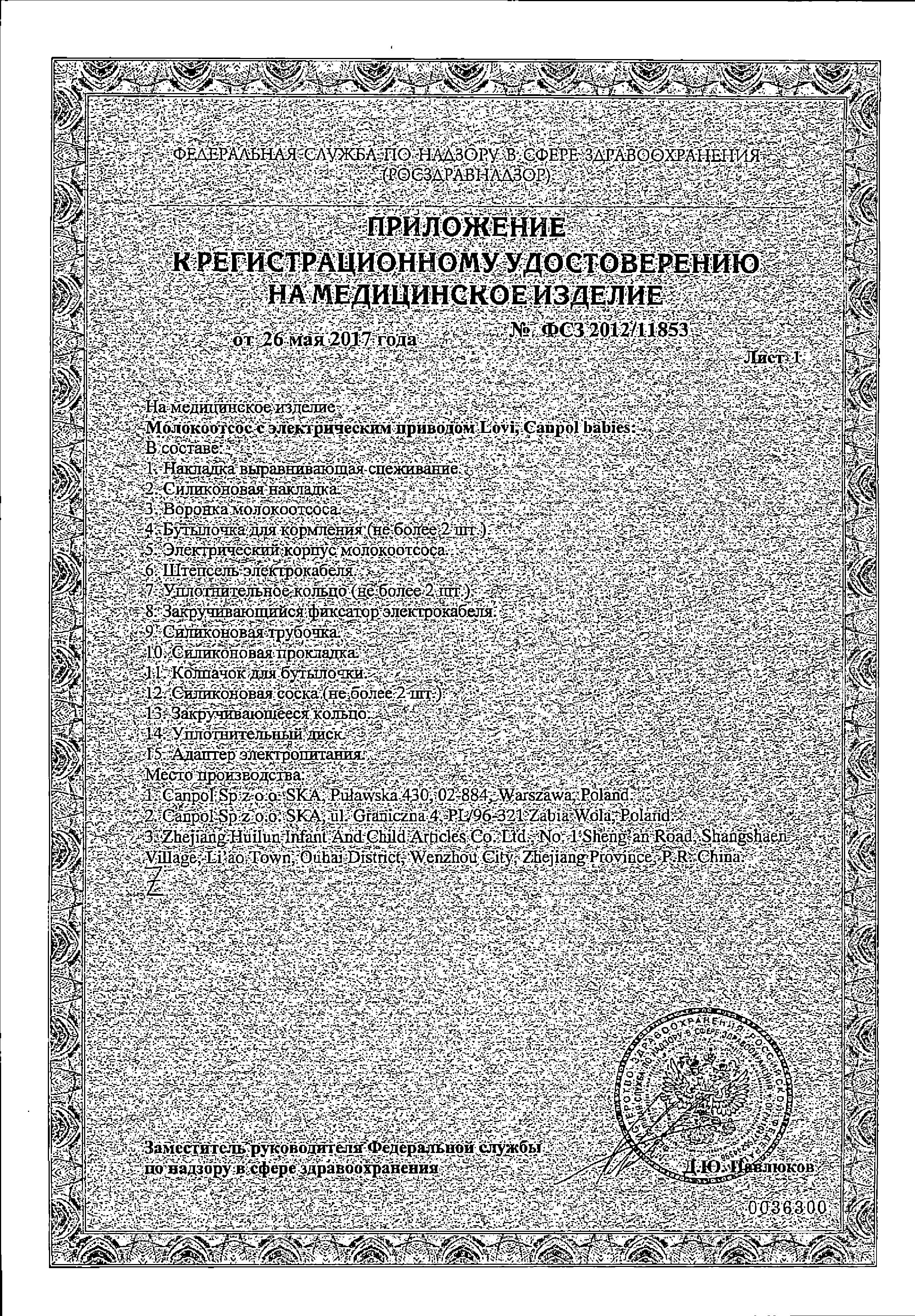 Сертификат на Для беременных и кормящих