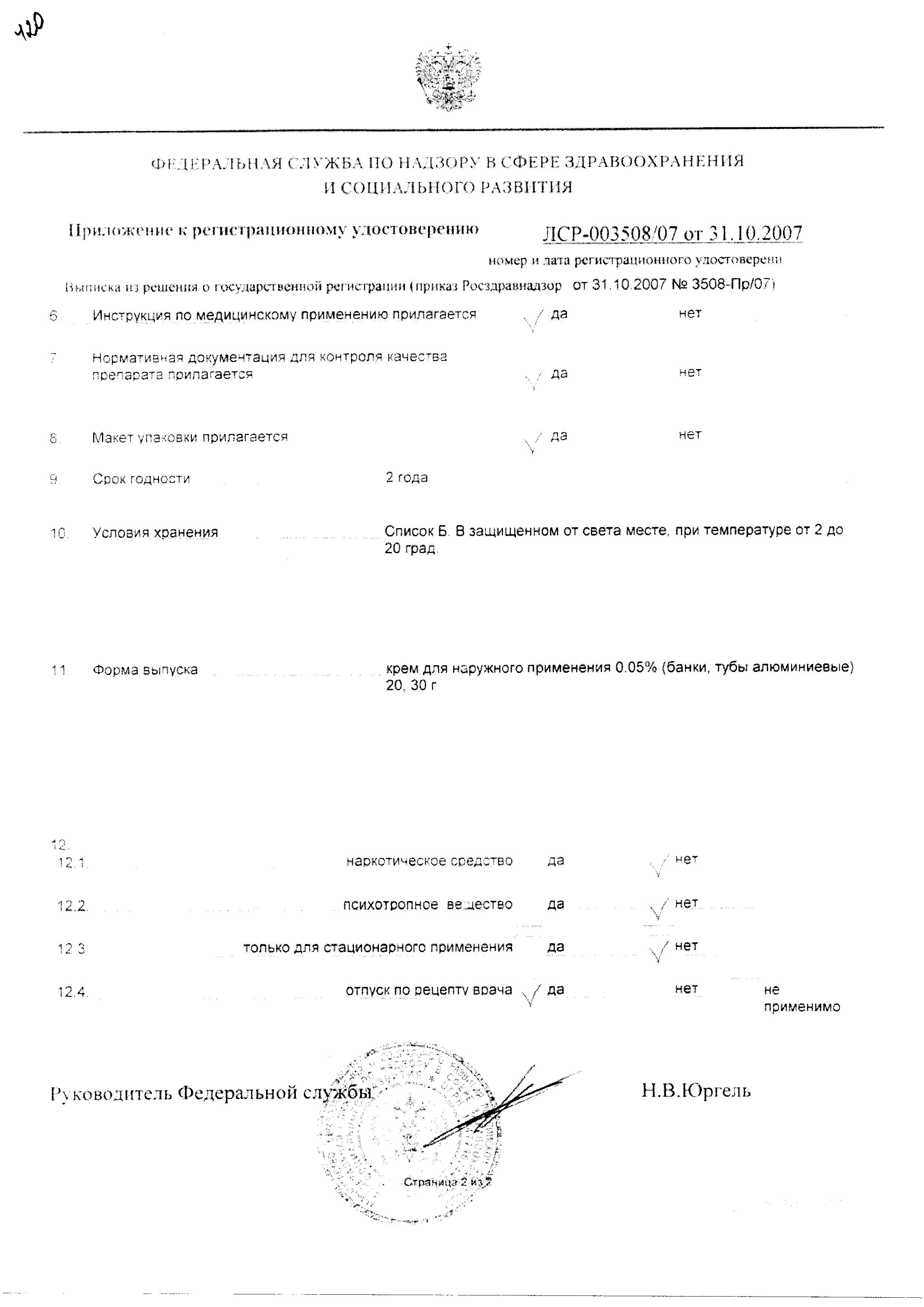 Сертификат Тимоген