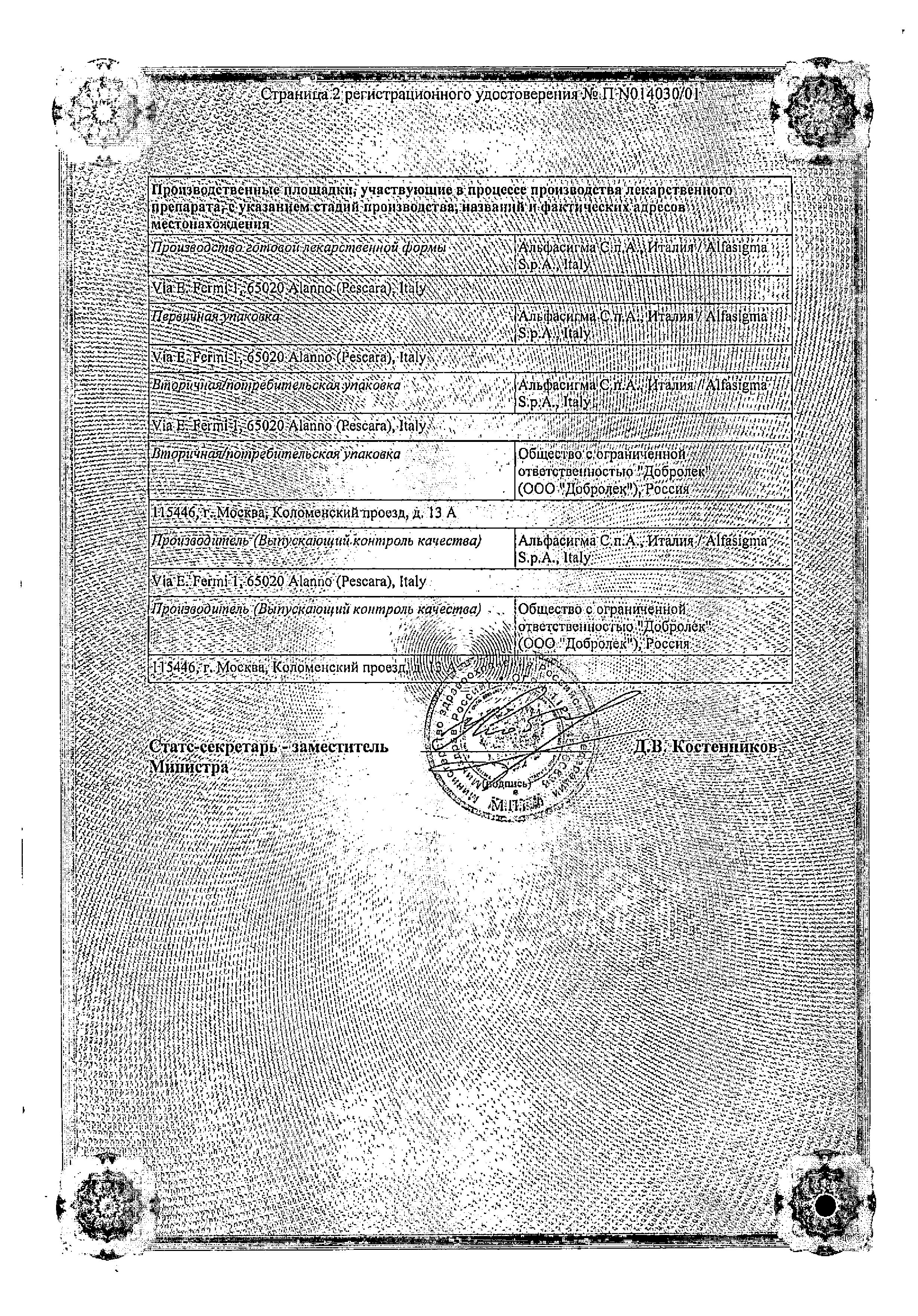 Сертификат Неотон Сертификат Неотон