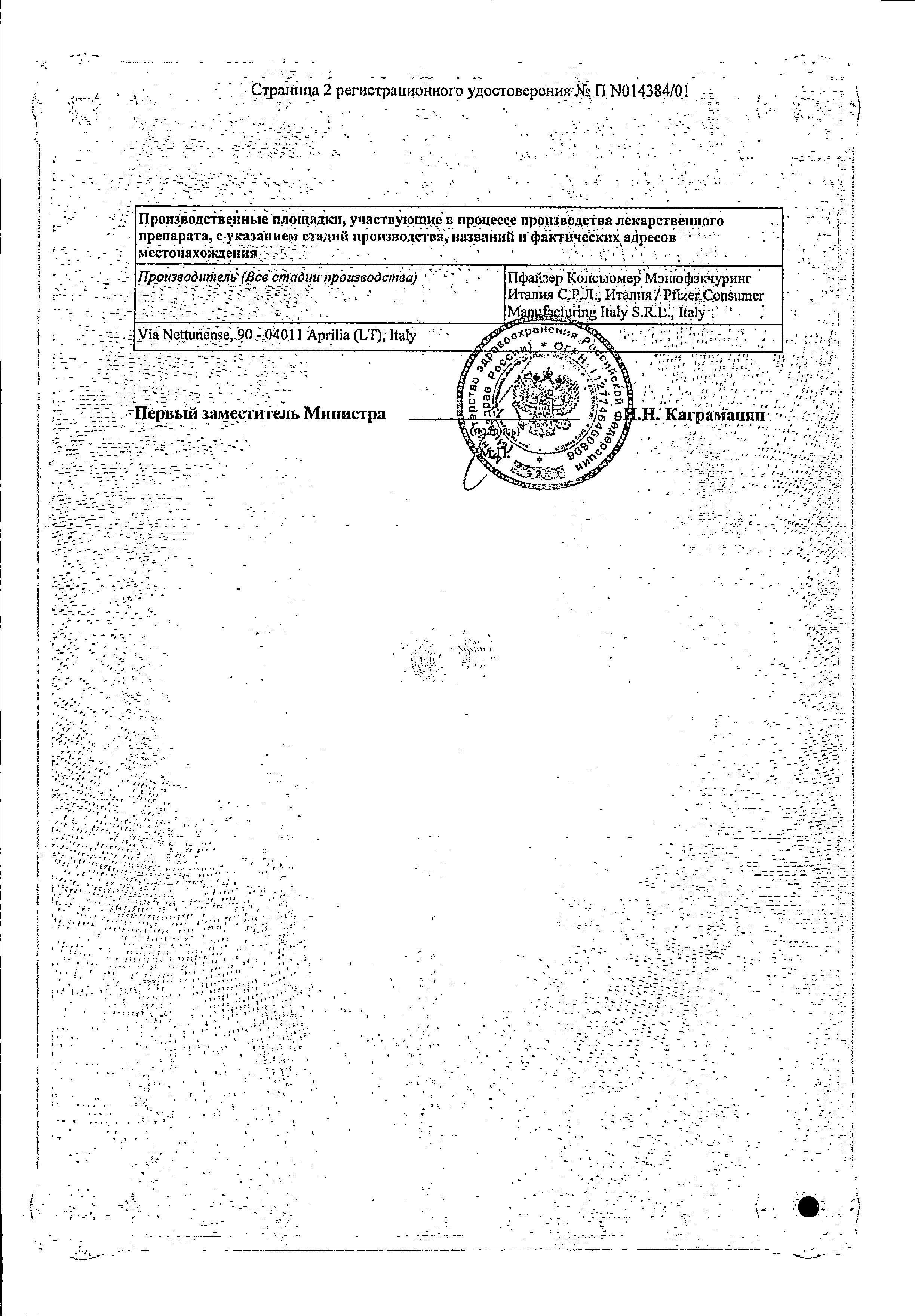 Сертификат Мульти-табс Перинатал Сертификат Мульти-табс Перинатал