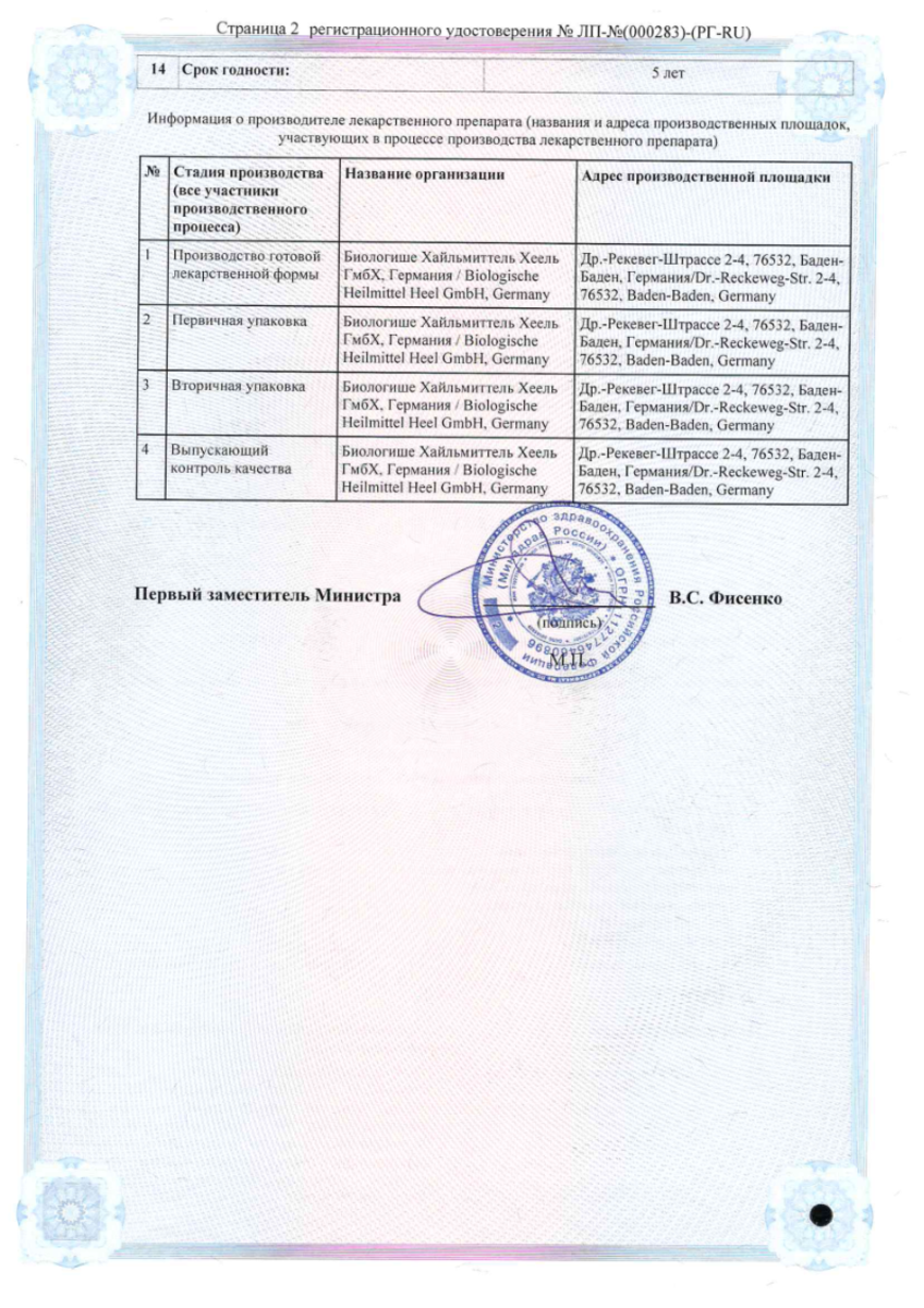 Сертификат Эуфорбиум