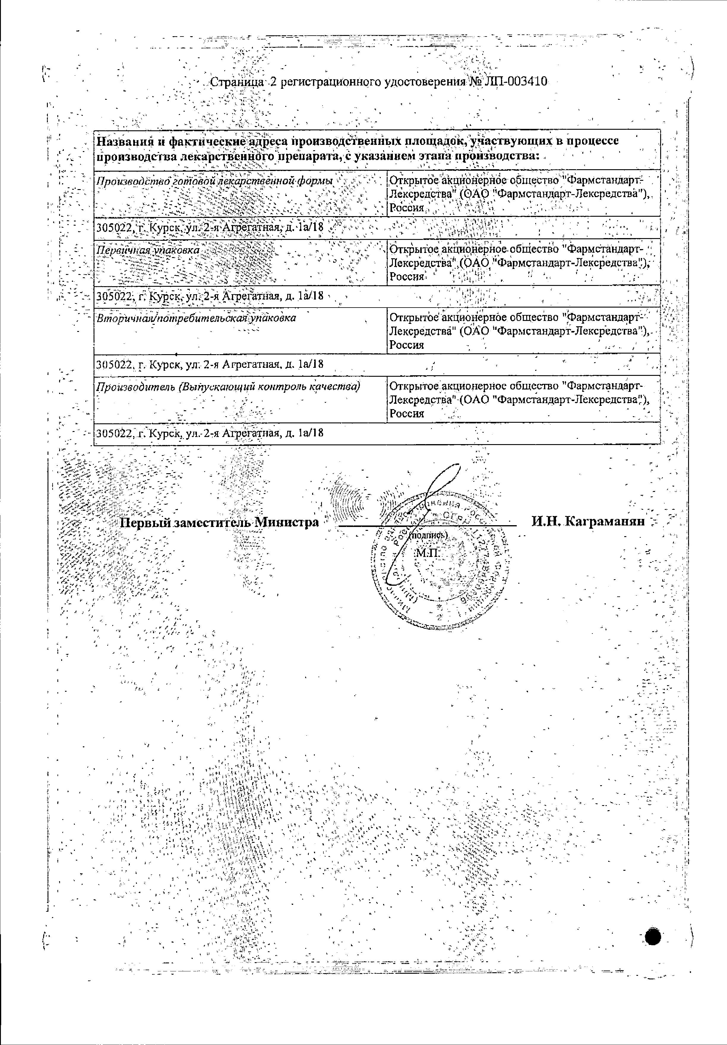 Сертификат Предуктал