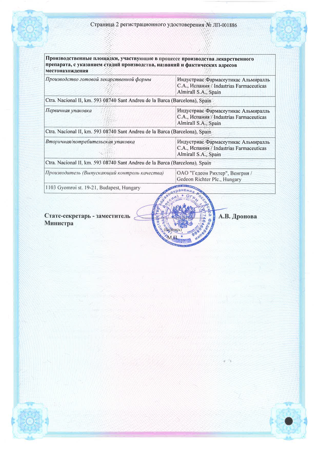 Сертификат Аэртал Сертификат Аэртал