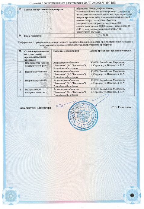 Сертификат Мигрениум Сертификат Мигрениум