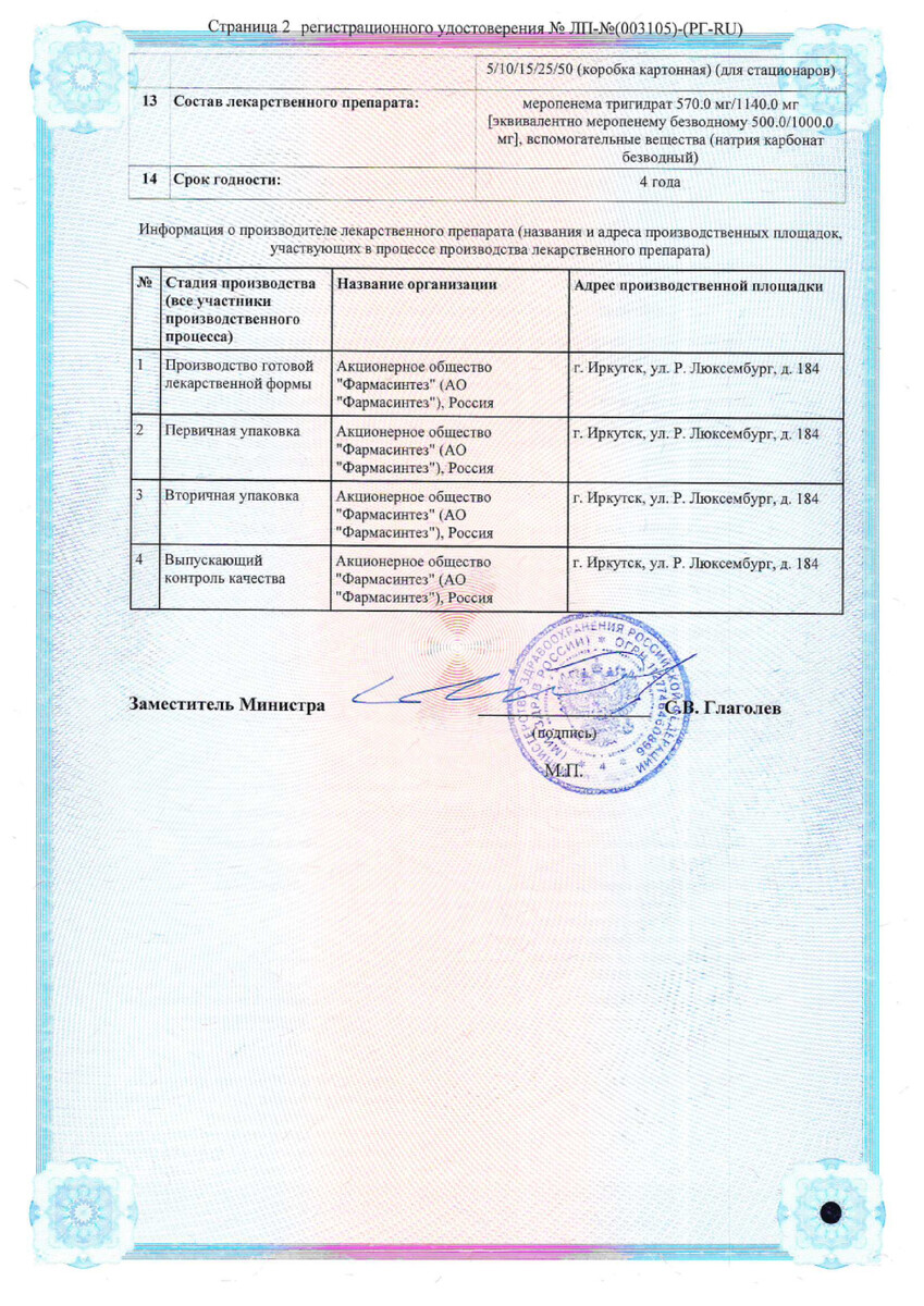 Сертификат ФармАмеропен Сертификат ФармАмеропен