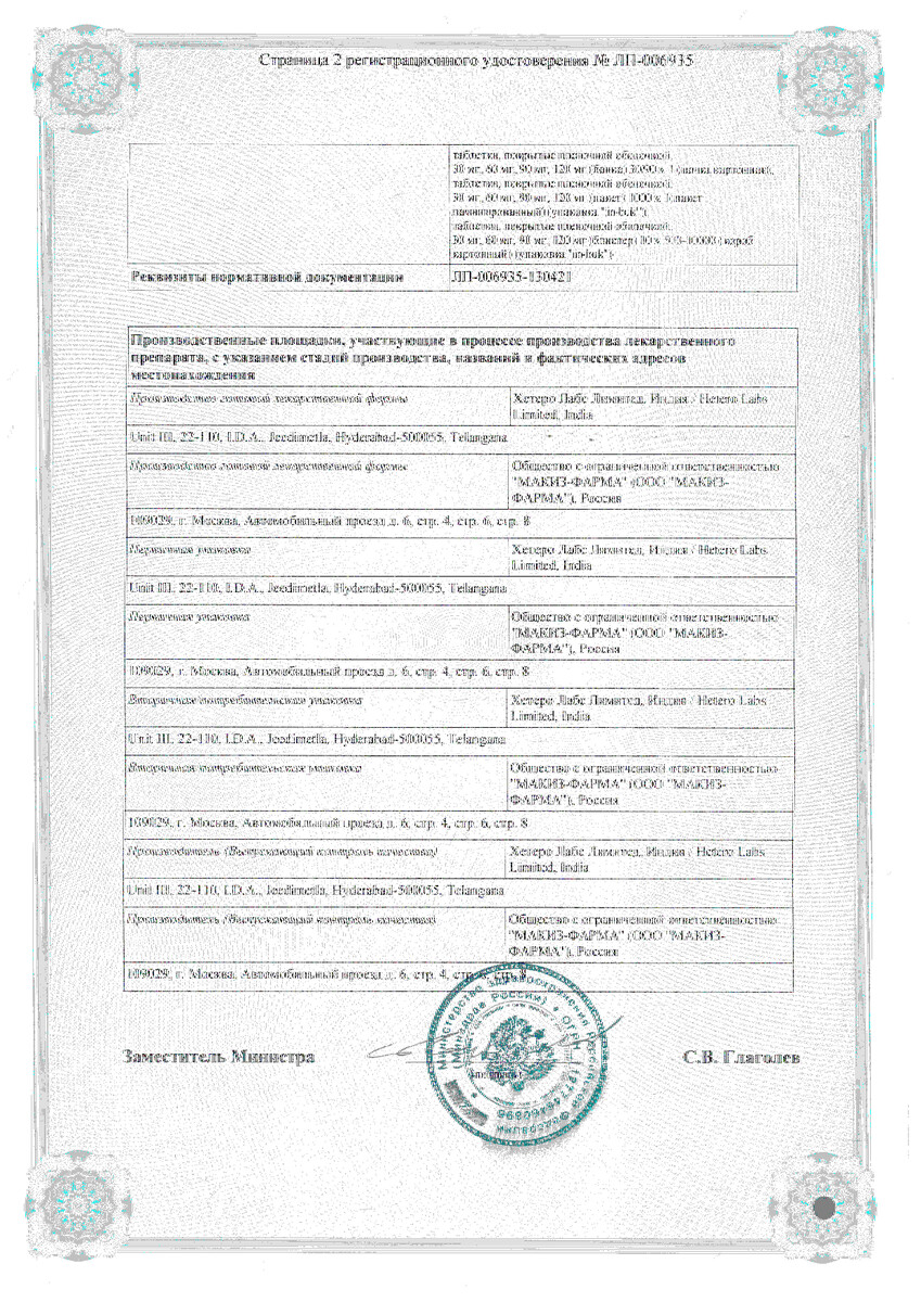 Сертификат Долококс