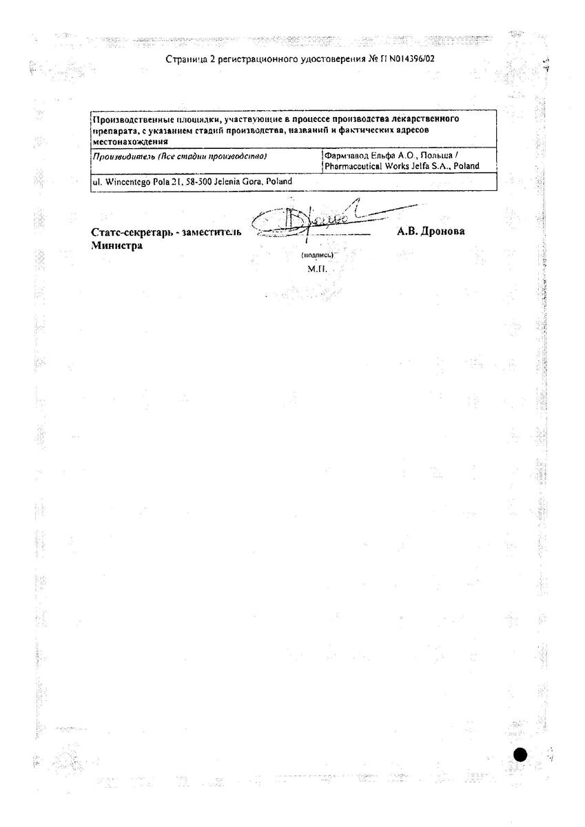 Сертификат Флуцинар Сертификат Флуцинар
