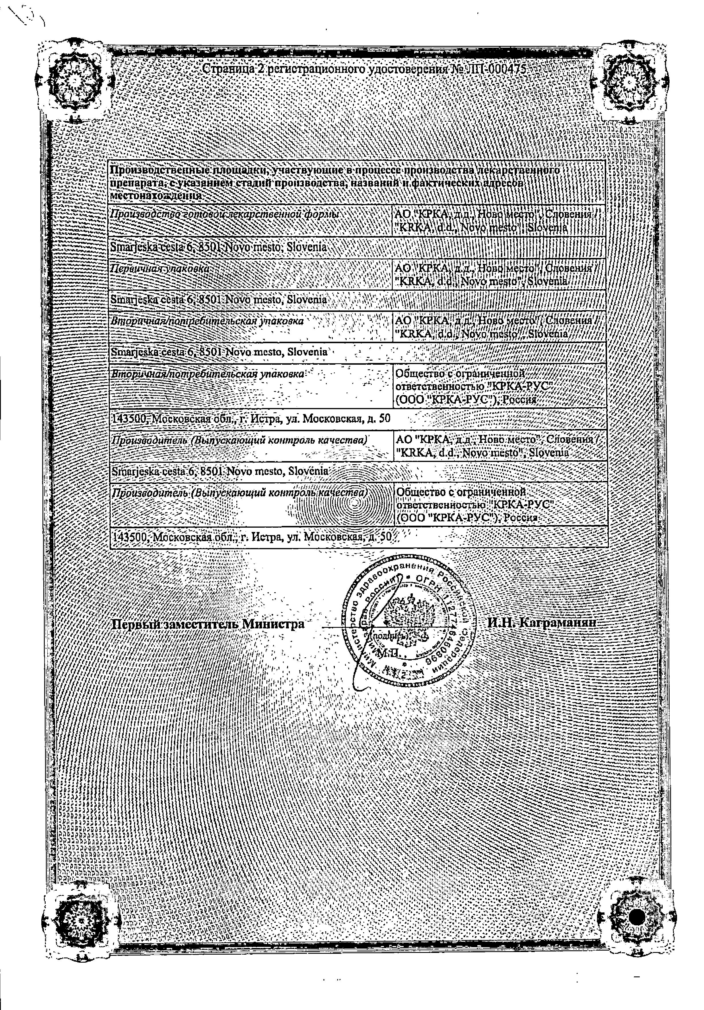 Сертификат Визарсин Сертификат Визарсин