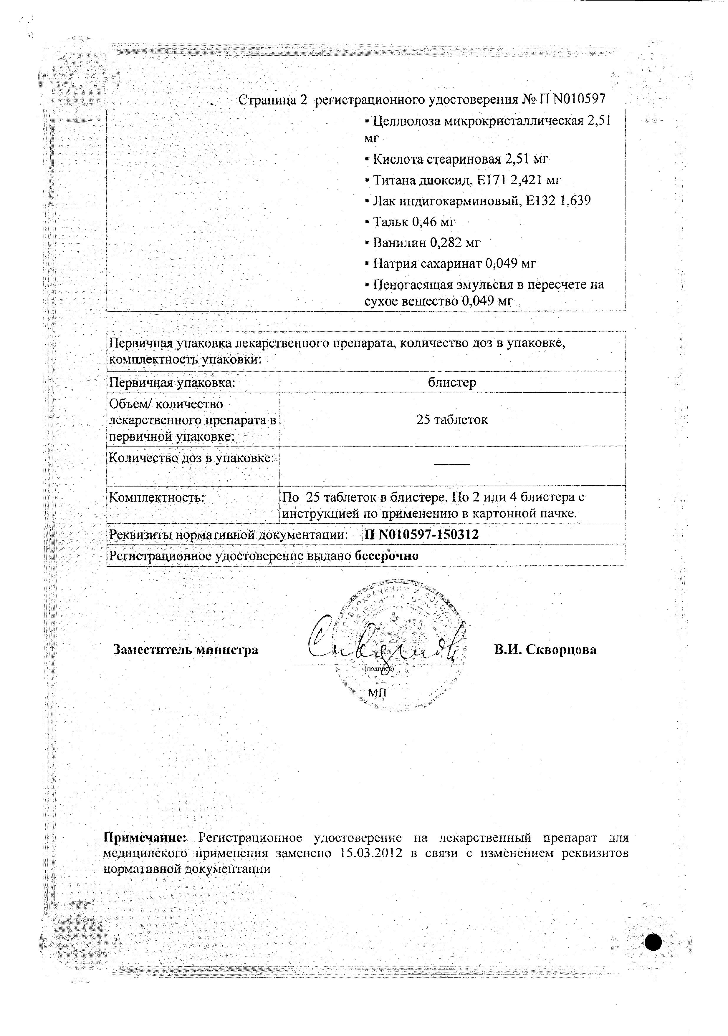 Сертификат Дормиплант Сертификат Дормиплант