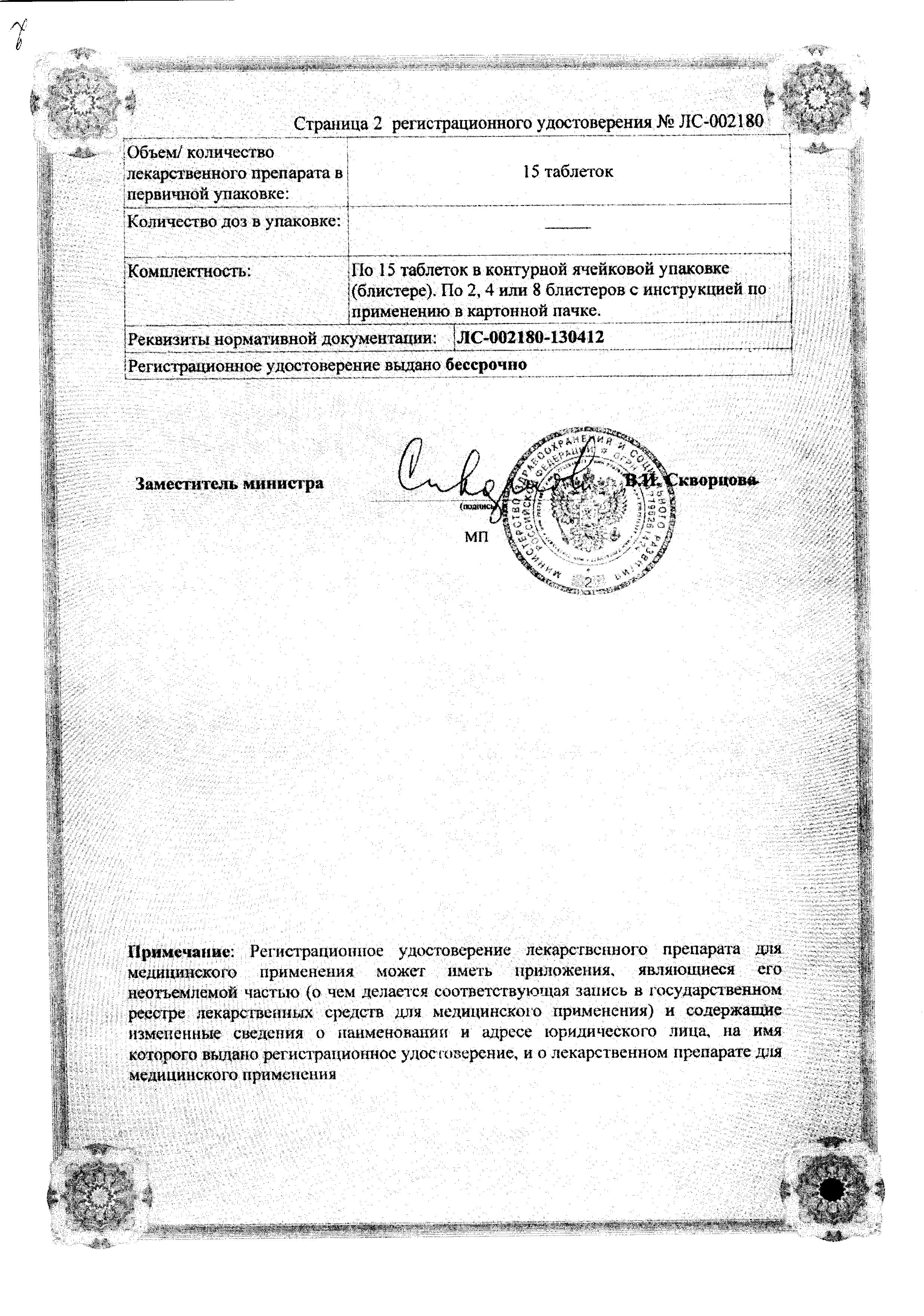 Сертификат Сиофор Сертификат Сиофор