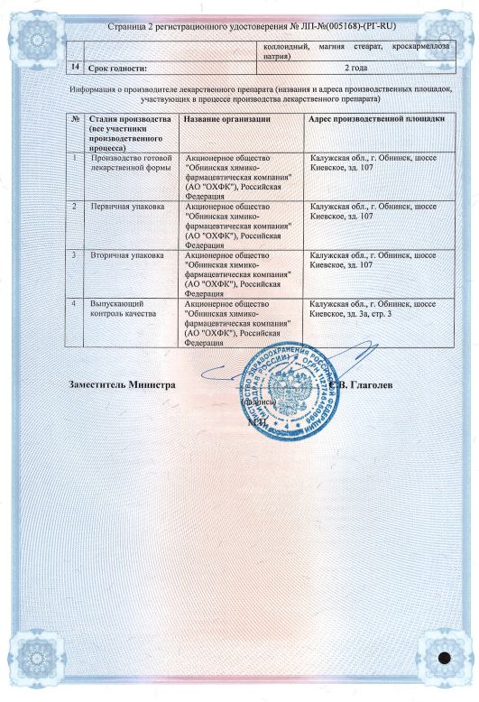 Сертификат Флеикардил