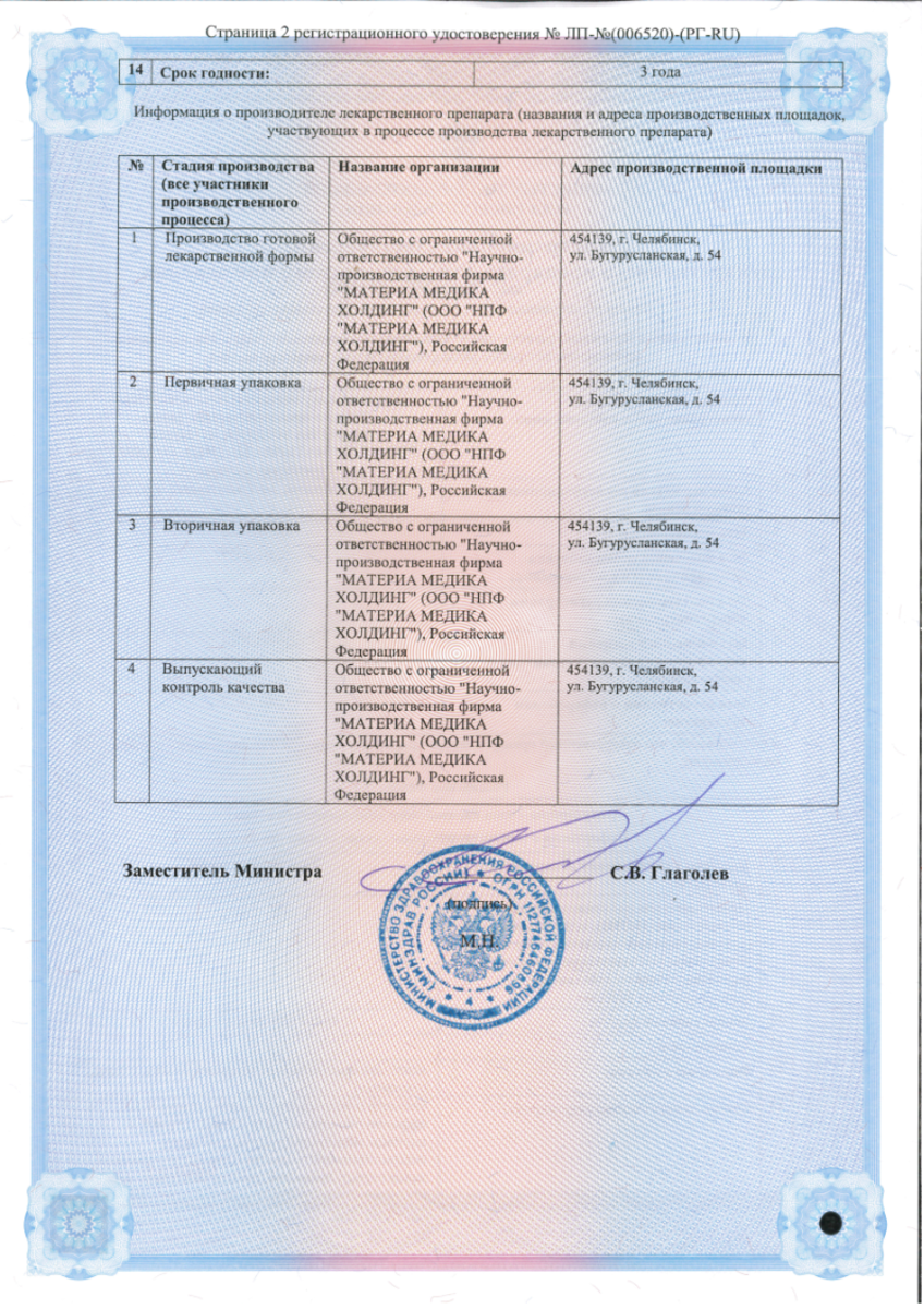 Сертификат Тенотен Сертификат Тенотен
