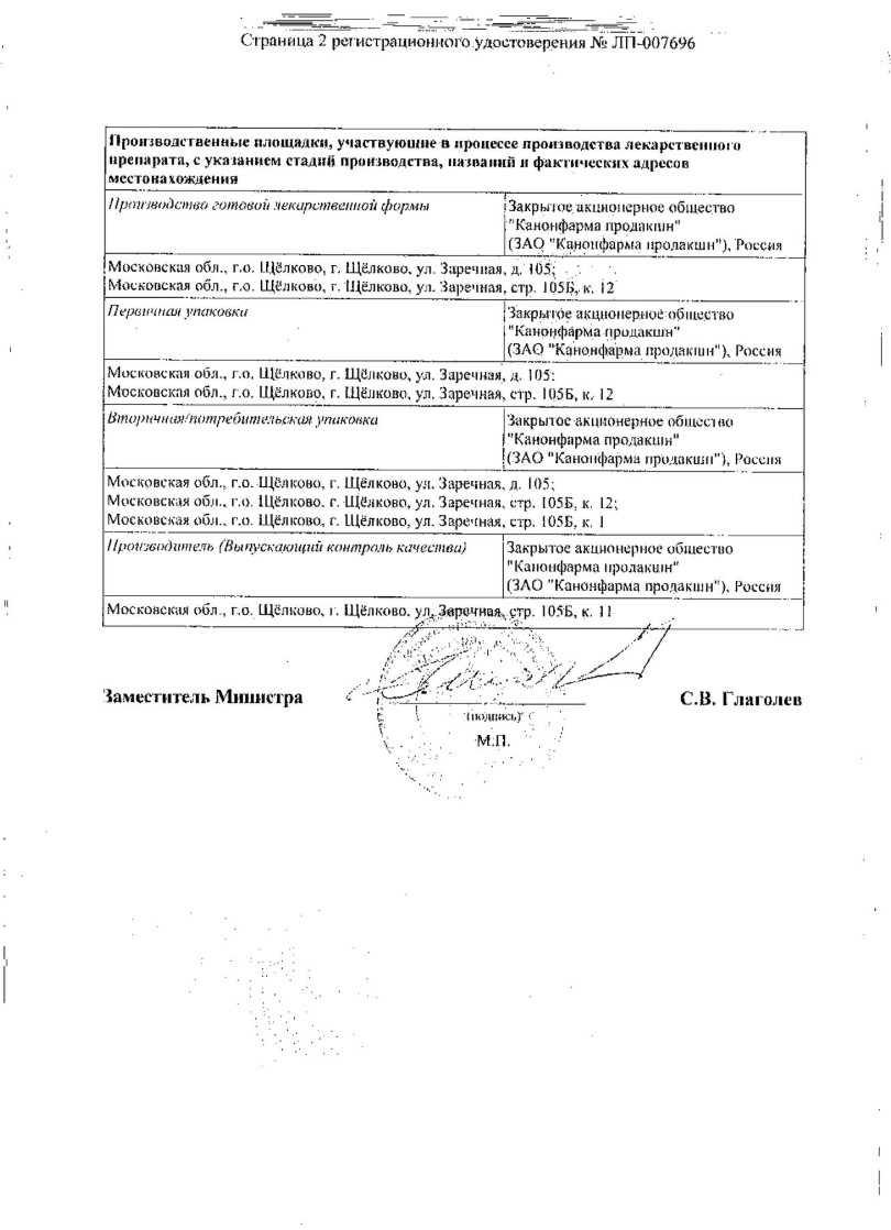 Сертификат на Ребамипид Канон, таблетки, покрытые пленочной оболочкой 100 мг, 30 шт. Сертификат на Ребамипид Канон, таблетки, покрытые пленочной оболочкой 100 мг, 30 шт.