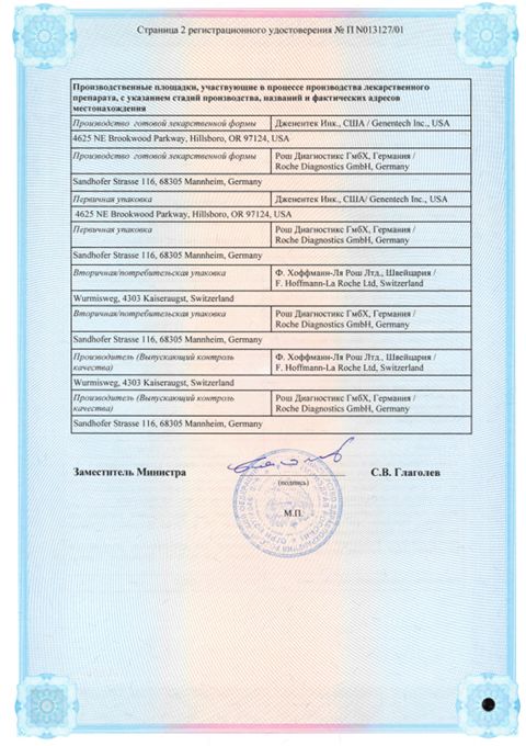 Сертификат на Мабтера конц д/приг р-ра д/инфуз 500 мг фл 50 мл. х1 . Сертификат на Мабтера конц д/приг р-ра д/инфуз 500 мг фл 50 мл. х1 .