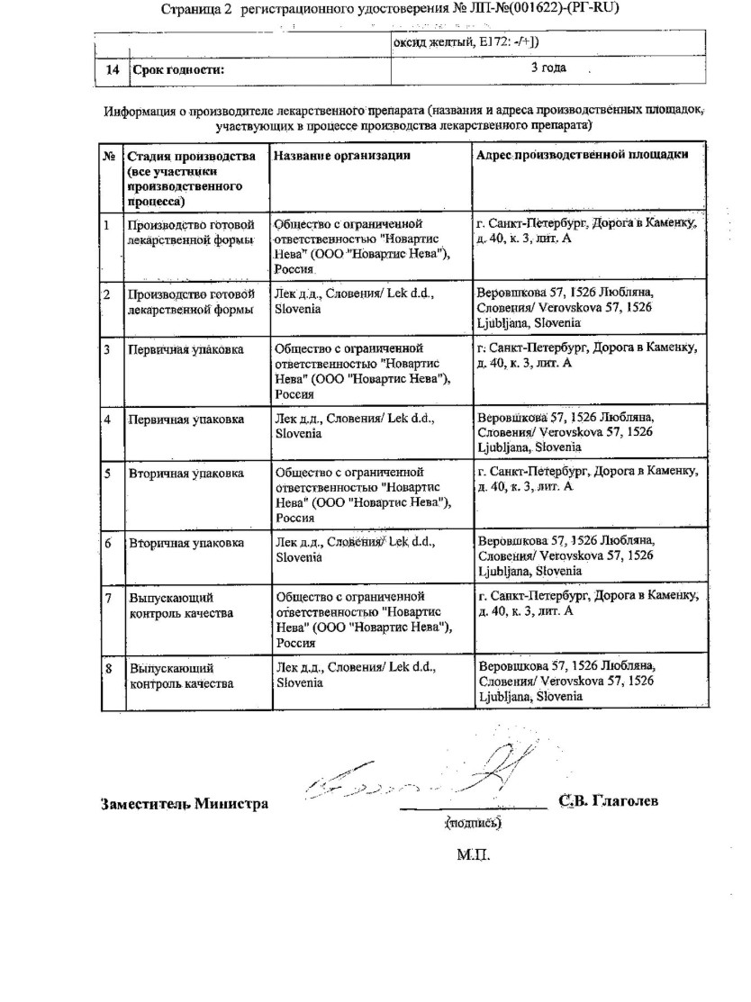 Сертификат Энтекавир