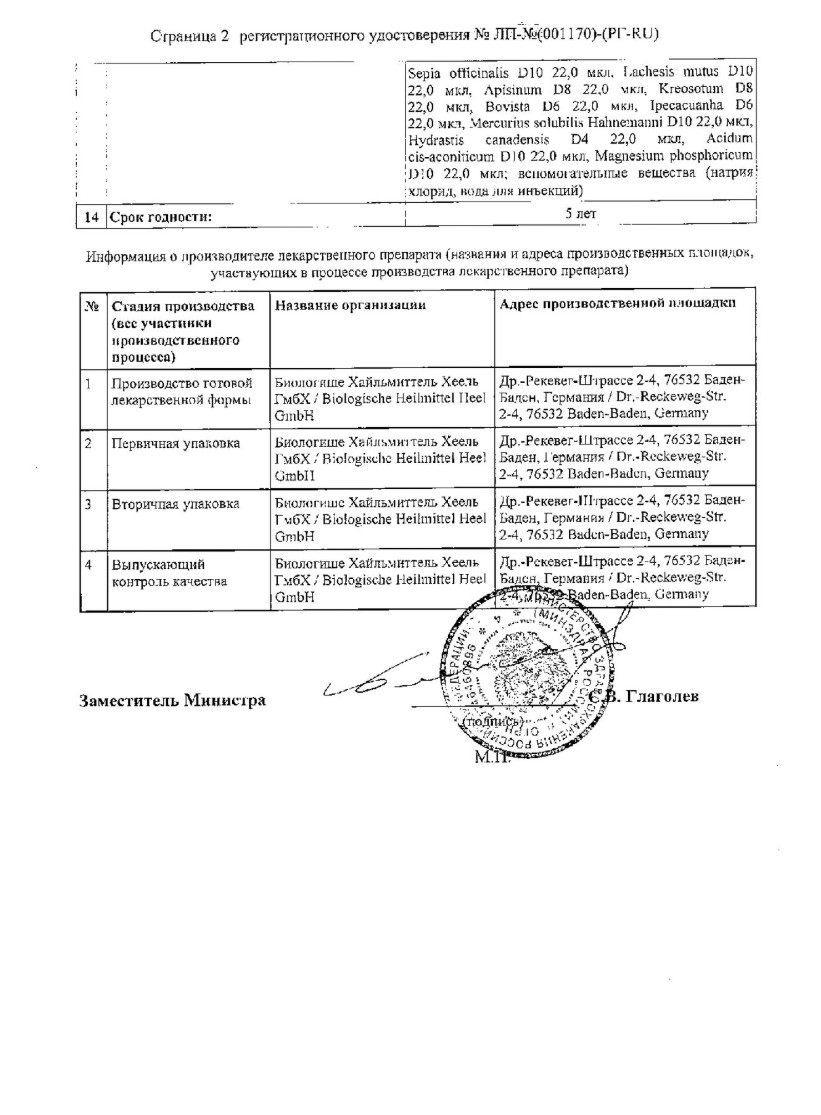 Сертификат Овариум Композитум Сертификат Овариум Композитум