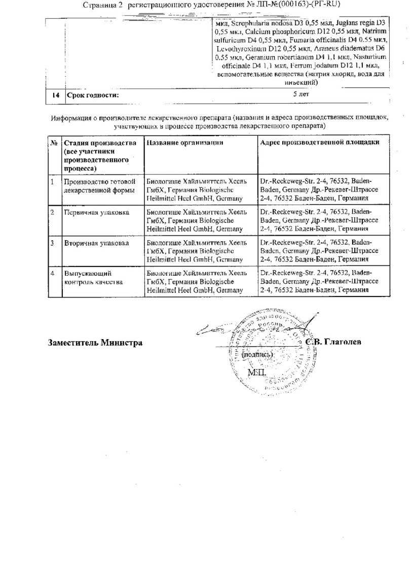 Сертификат Лимфомиозот