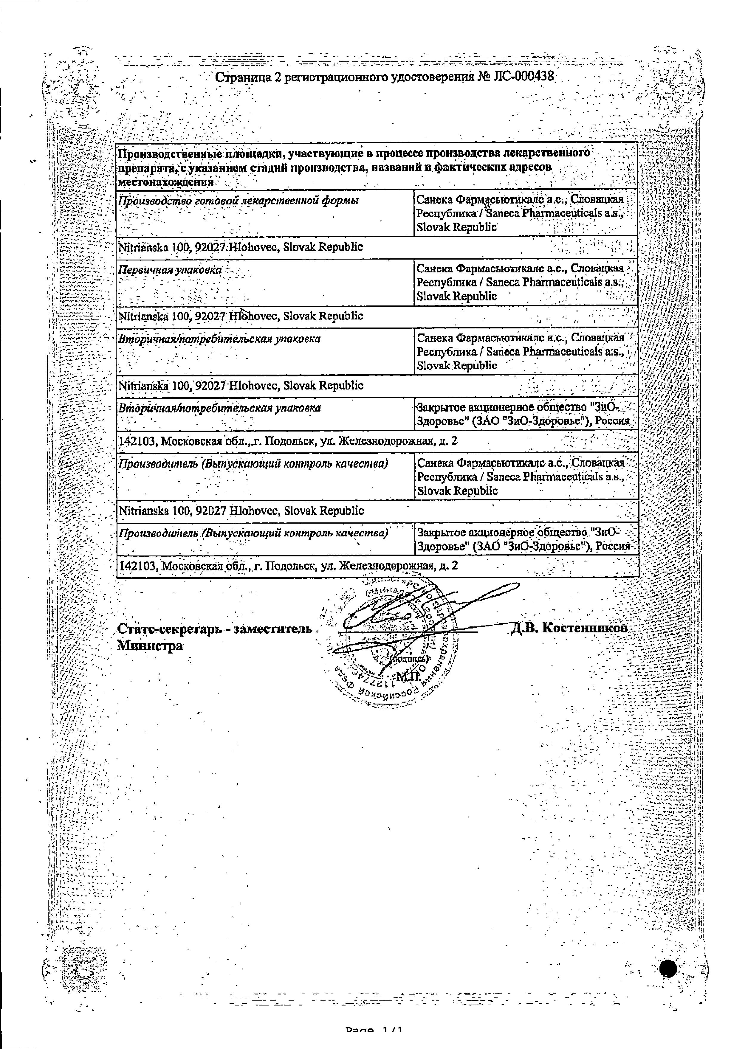Сертификат Торвакард Сертификат Торвакард