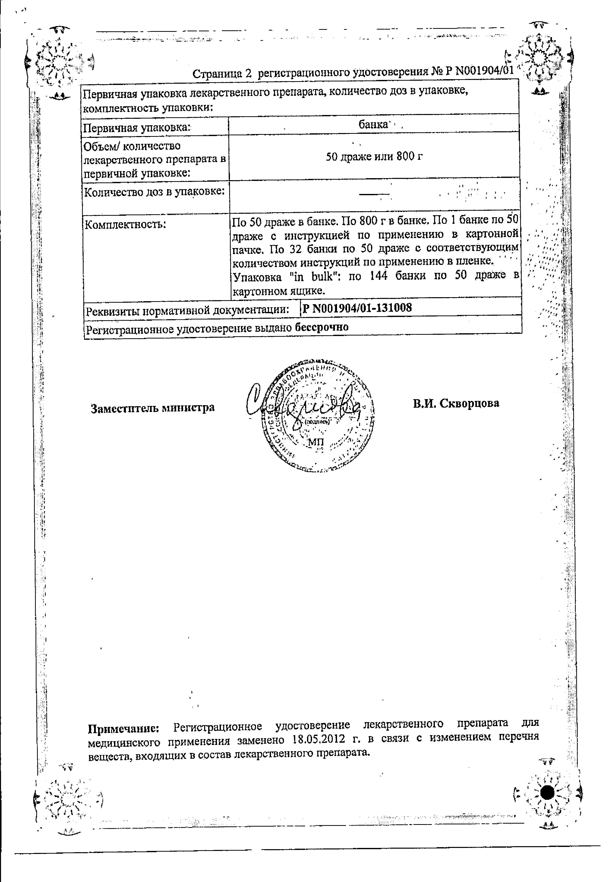 Сертификат Гексавит Сертификат Гексавит
