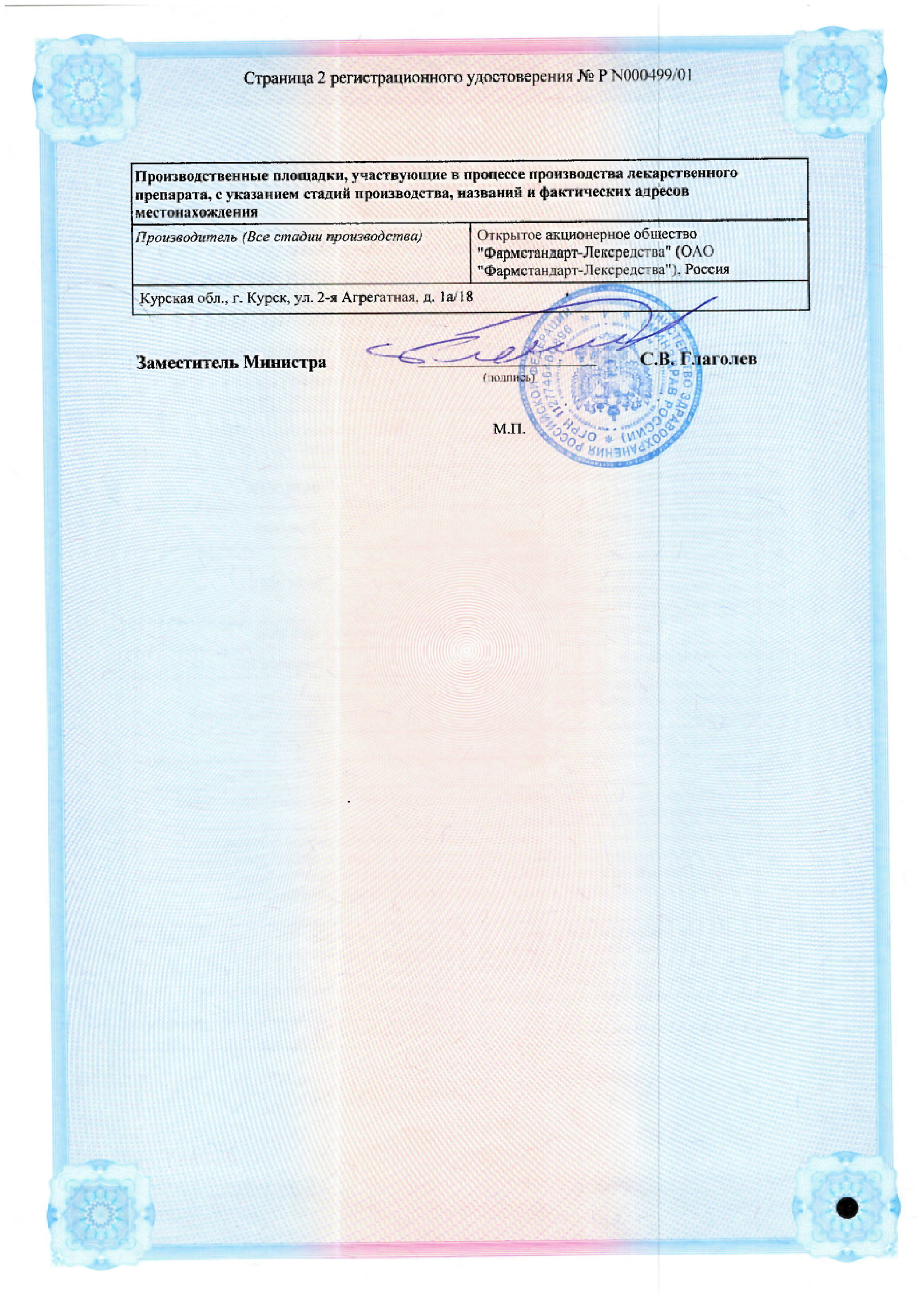 Сертификат Цитрамон П Сертификат Цитрамон П
