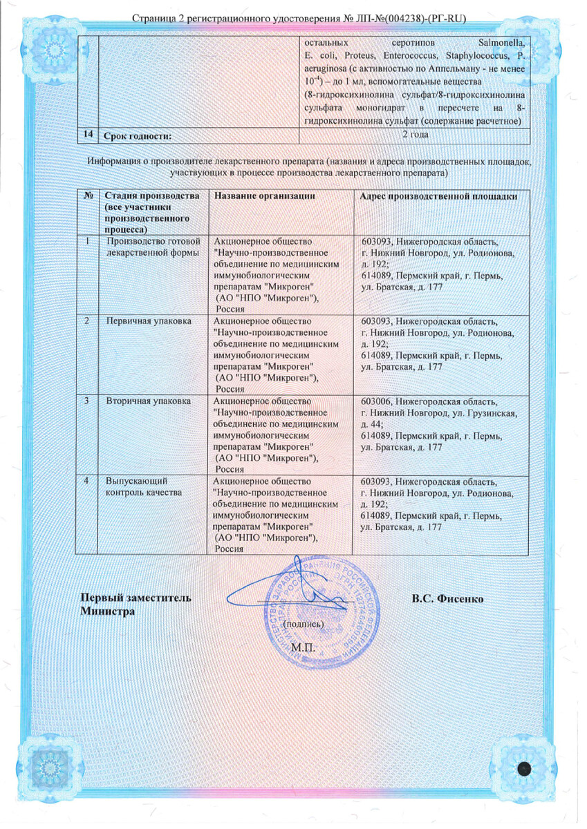 Сертификат на Противомикробные препараты: купить в Москве, цены и каталог в интернет-аптеке PolzaRU Сертификат на Противомикробные препараты