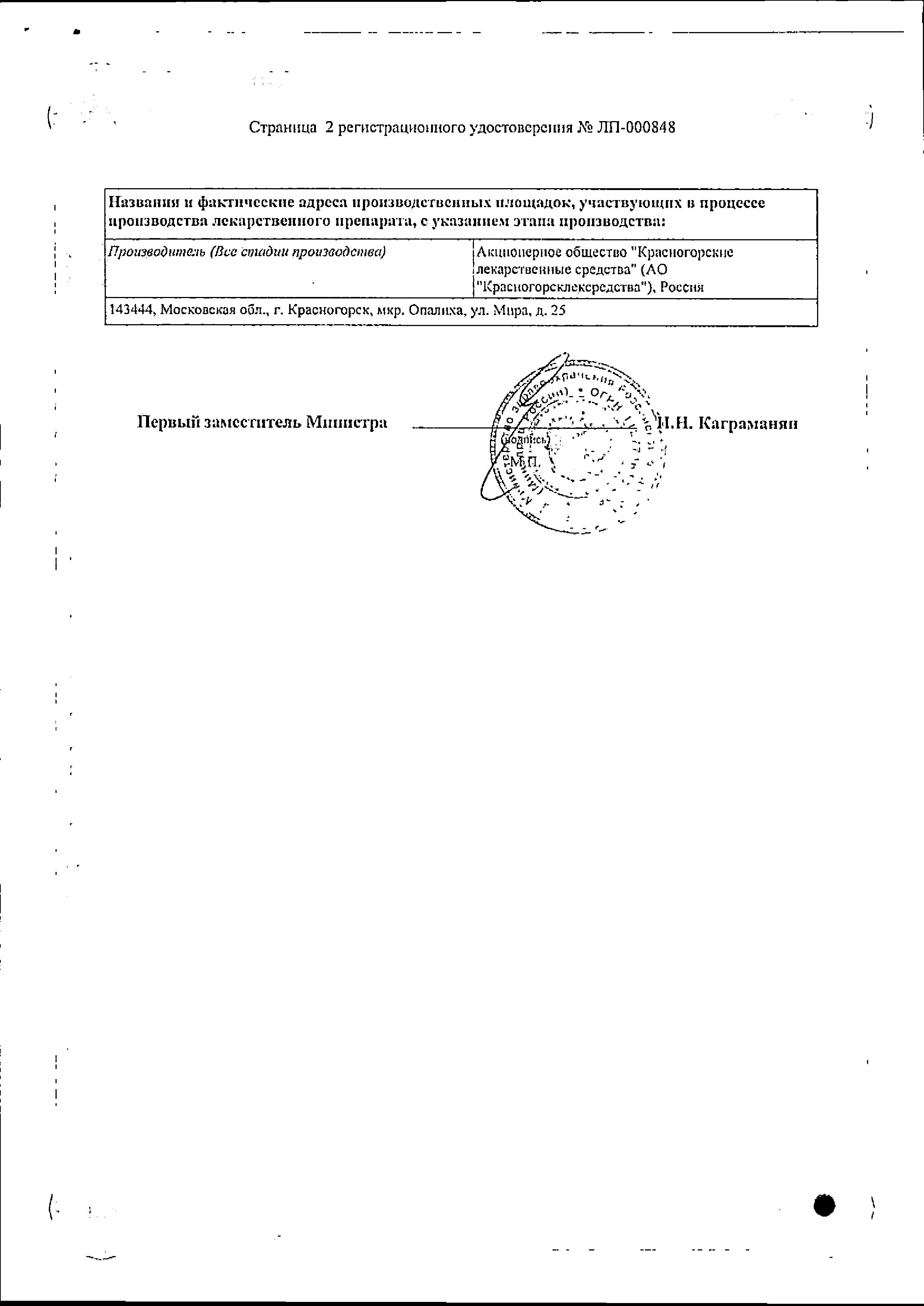 Сертификат Крапивы листья