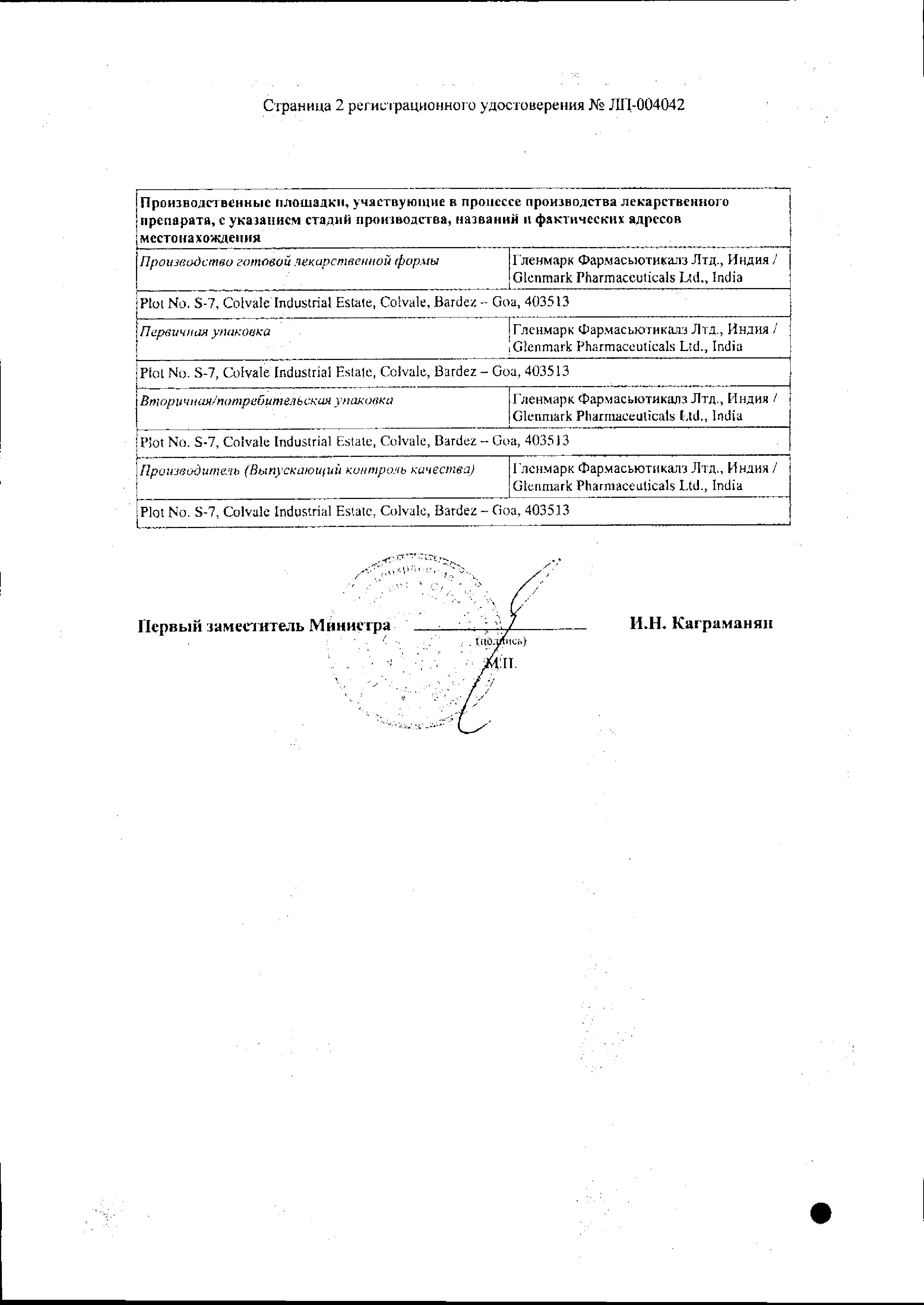 Сертификат Глемонт Сертификат Глемонт