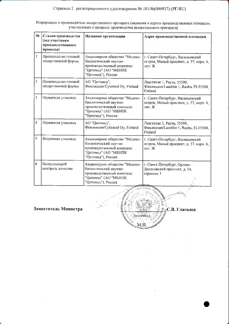 Сертификат Простатилен Форте Сертификат Простатилен Форте