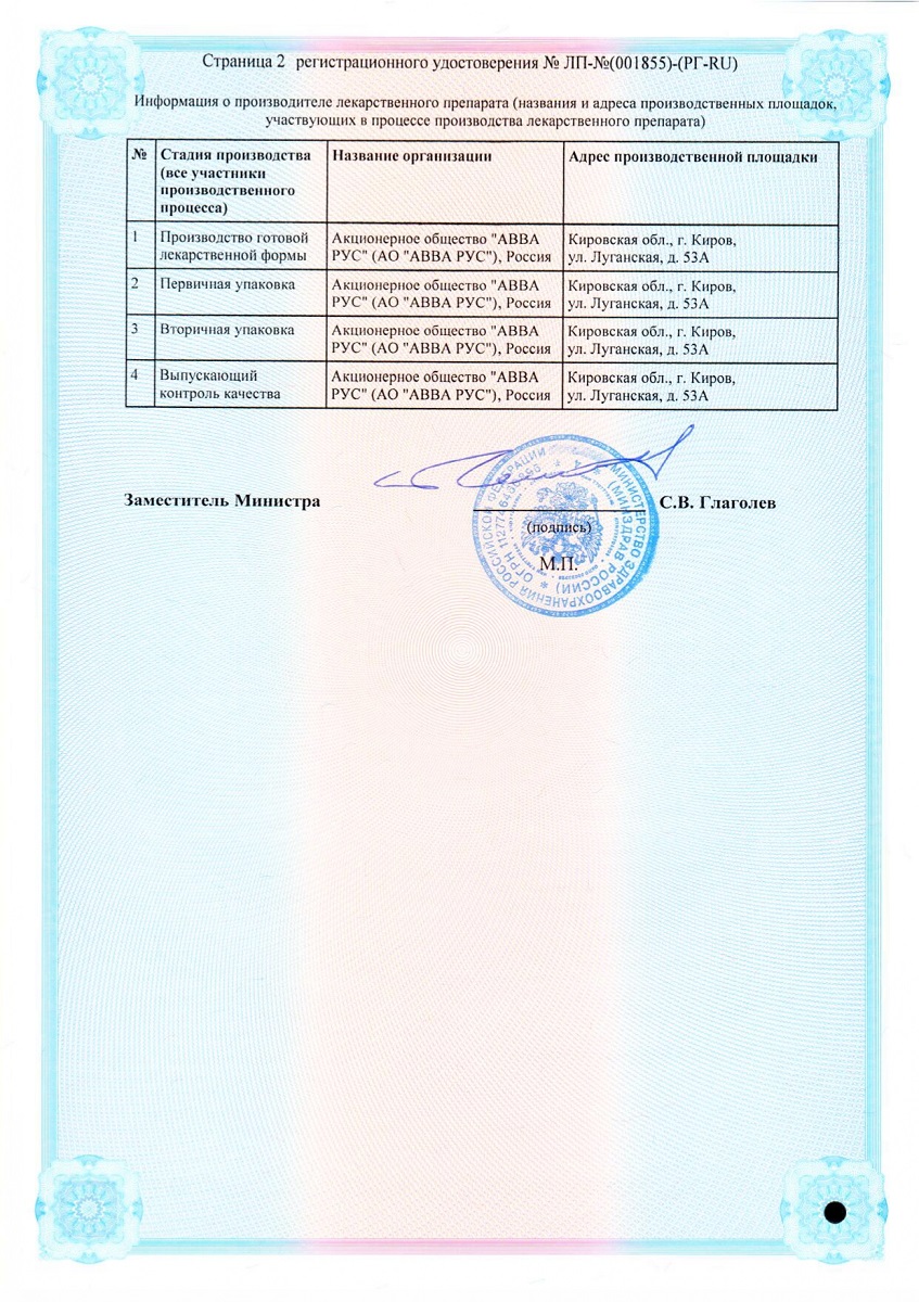 Сертификат на Метионин табл п/о 250 мг х50