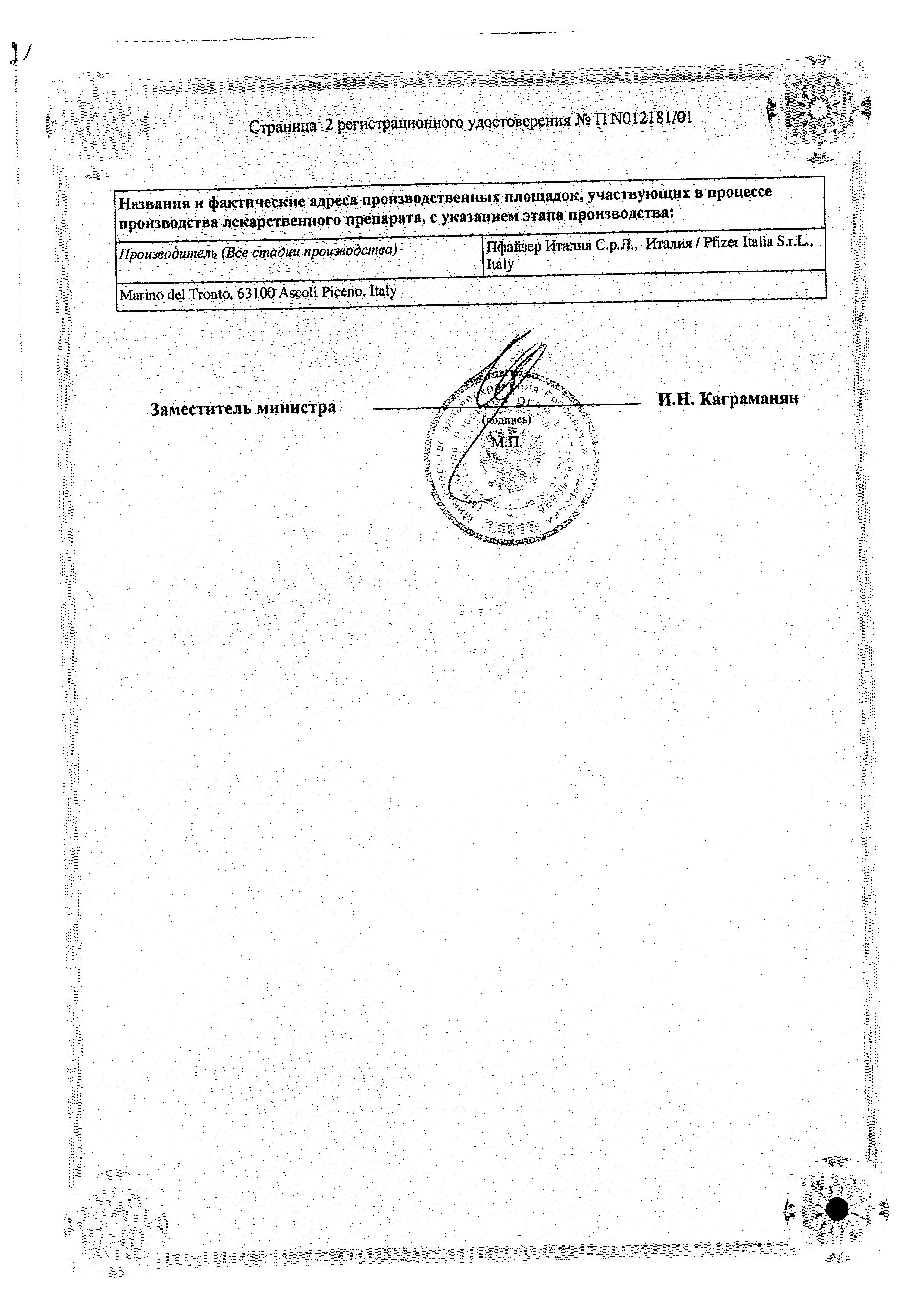Сертификат Сермион Сертификат Сермион