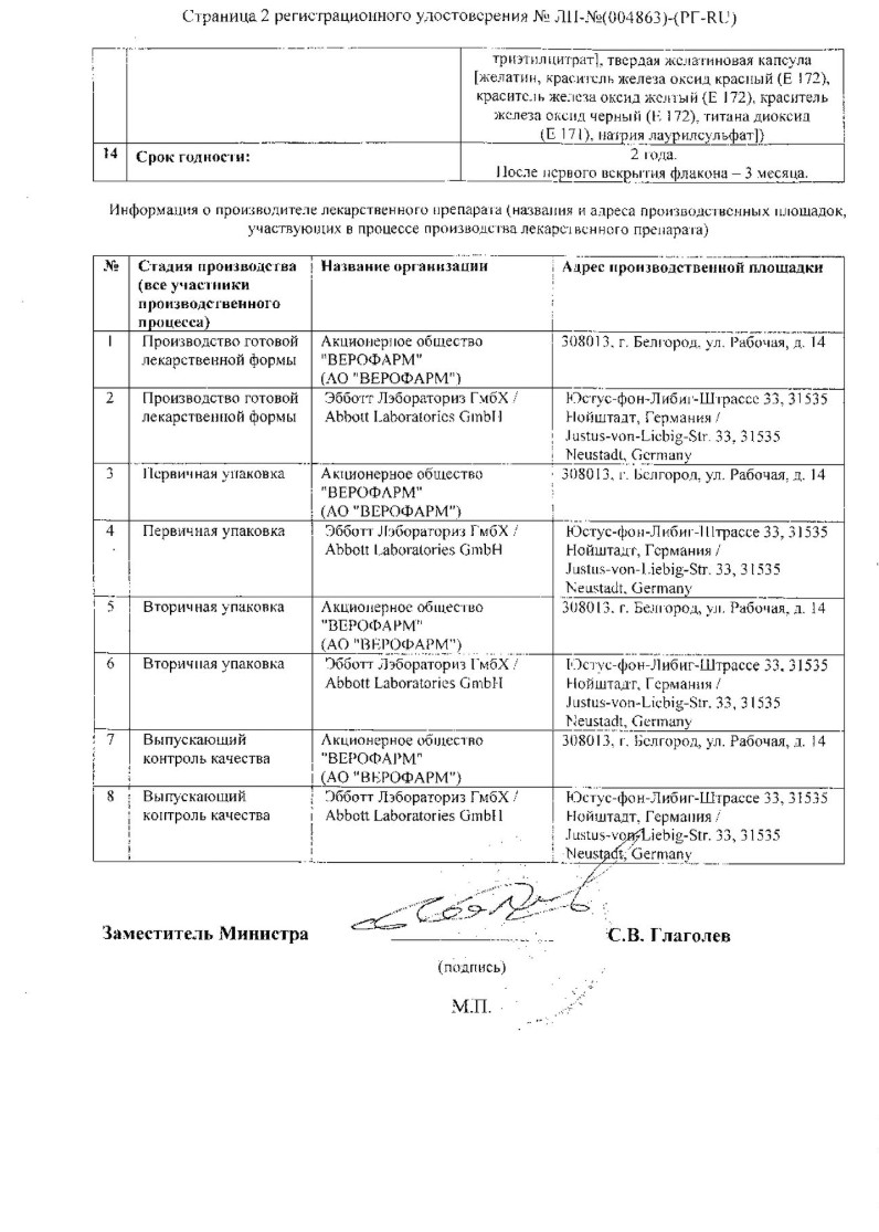 Сертификат Креон Сертификат Креон