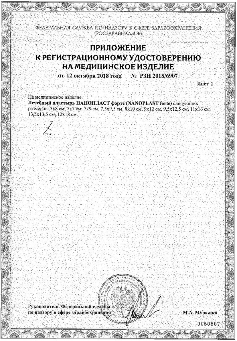 Сертификат Нанопласт Сертификат Нанопласт