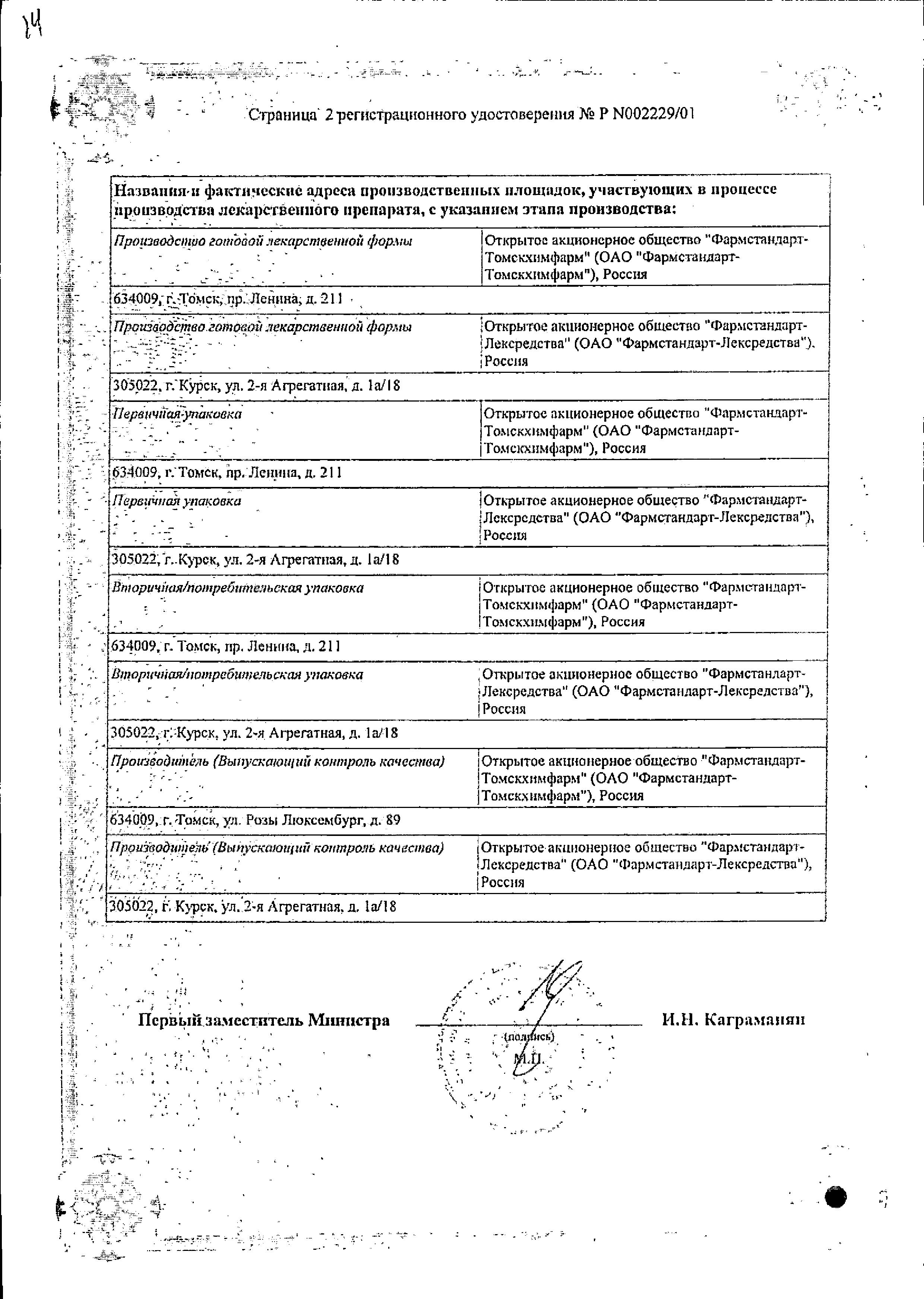 Сертификат Папазол