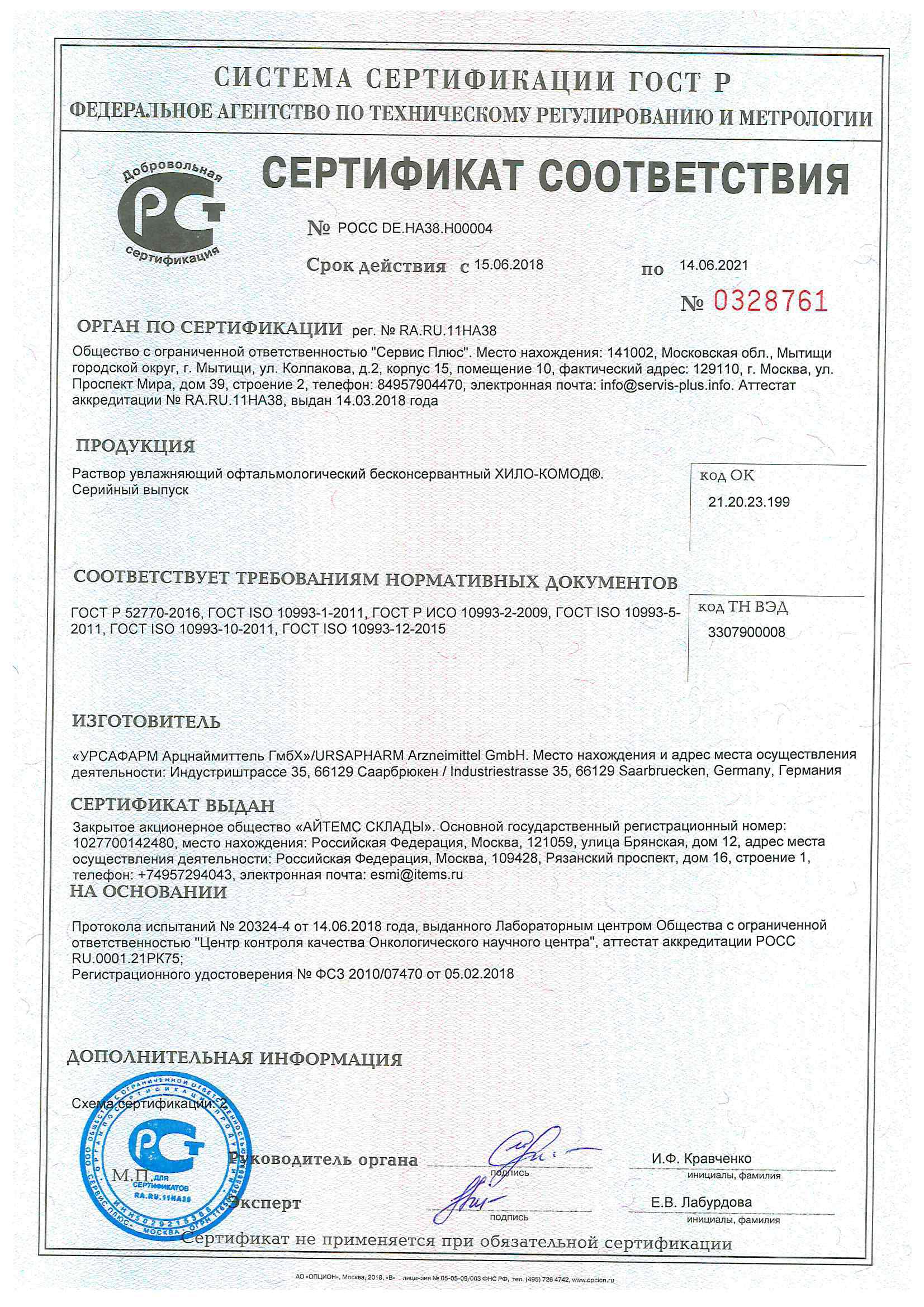 Сертификаты