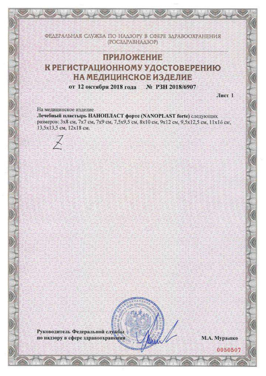 Сертификат Нанопласт Сертификат Нанопласт