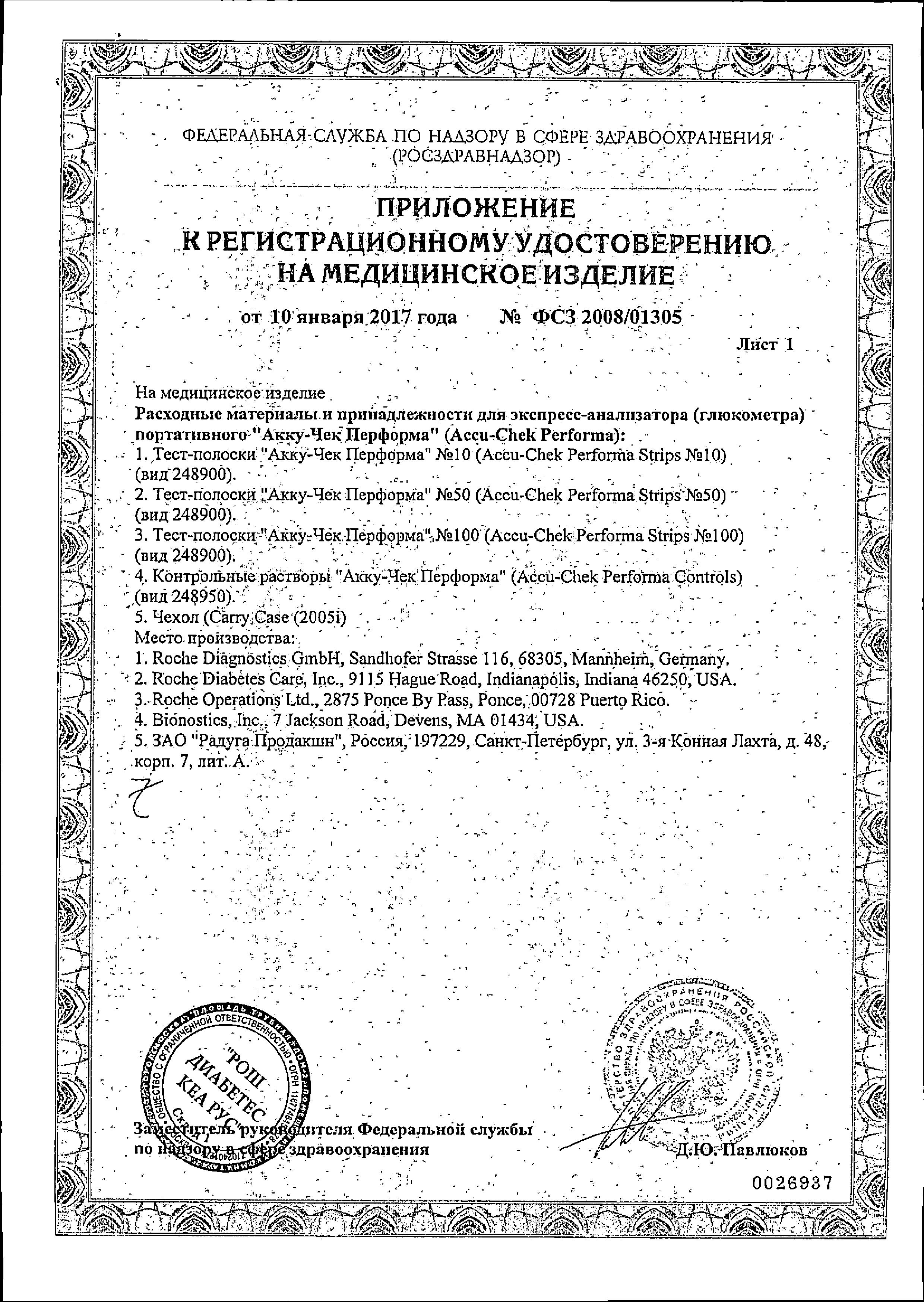 Сертификат на Медицинские приборы