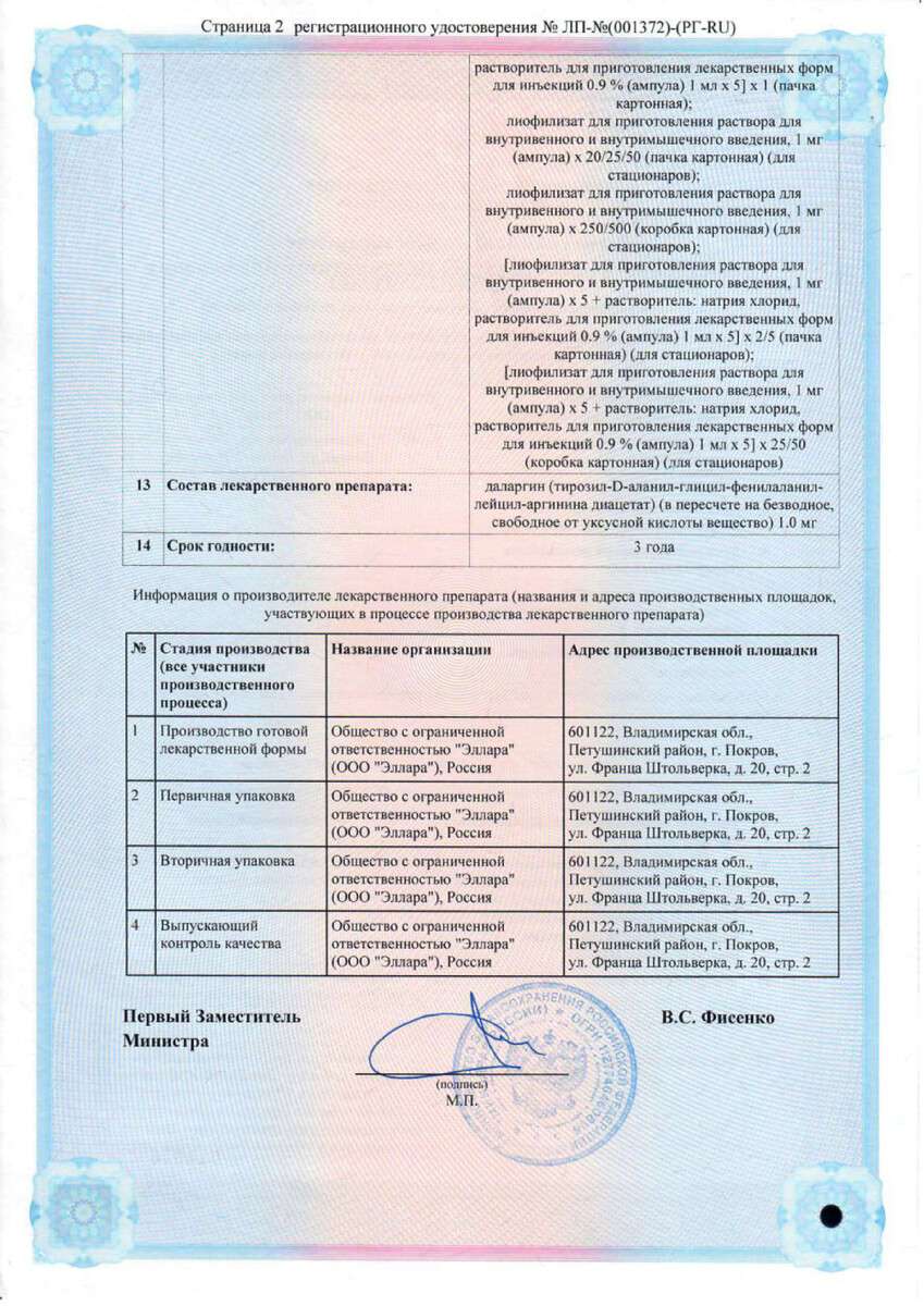 Сертификат Даларгин Сертификат Даларгин