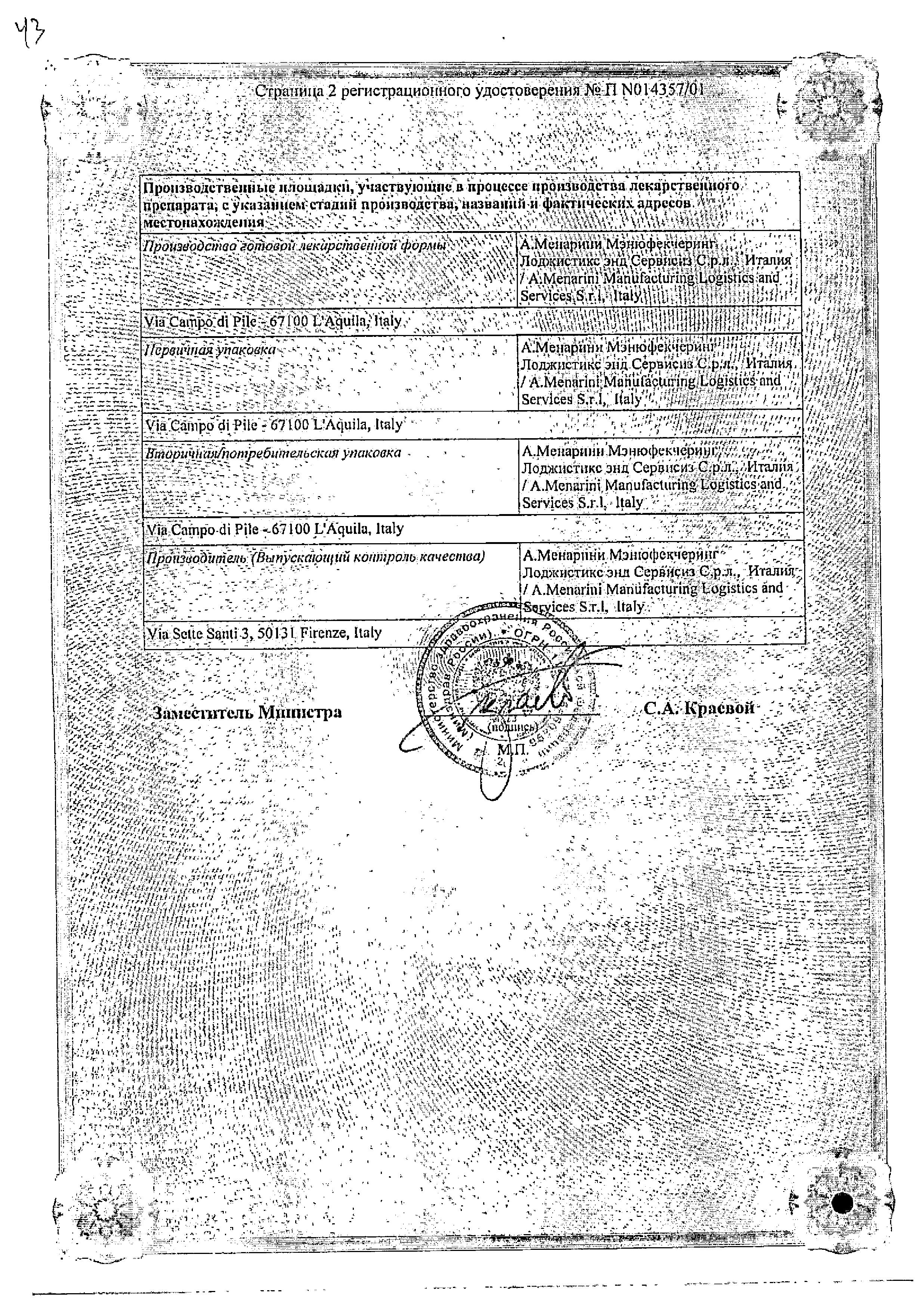 Сертификат Моночинкве Сертификат Моночинкве